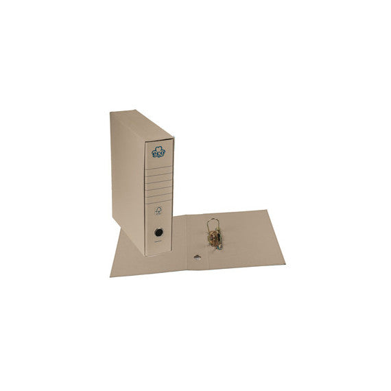 Registratore Eco New - dorso 8 cm - protocollo 23 x 33 cm - grigio - Brefiocart