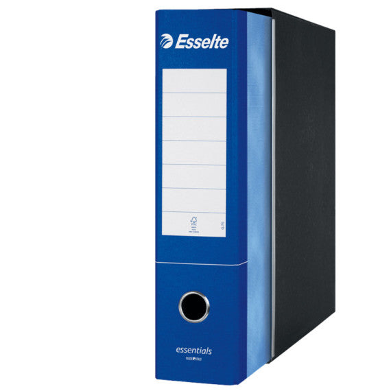 Registratore Essentials G75 - dorso 8 cm - protocollo 23x33 cm - blu - Esselte