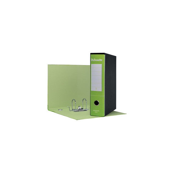 Registratore Essentials G75 - dorso 8 cm - protocollo 23x33 cm - verde chiaro - Esselte