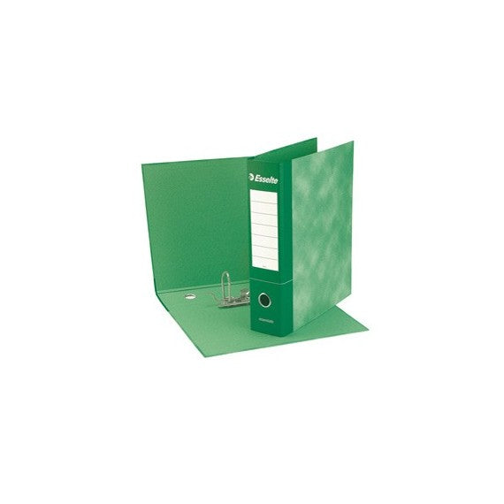 Registratore Essentials G75 - dorso 8 cm - protocollo 23x33 cm - verde - Esselte