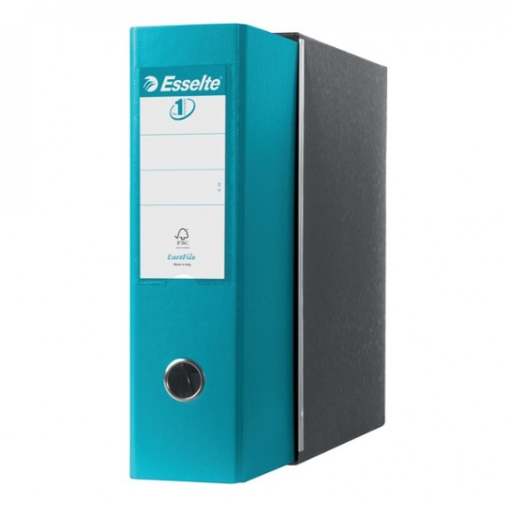 Registratore Eurofile G53 - dorso 8 cm - commerciale 23x30 cm - turchese - Esselte