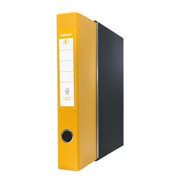 Registratore Eurofile G54 - dorso 5 cm - protocollo 23x33 cm - giallo - Esselte