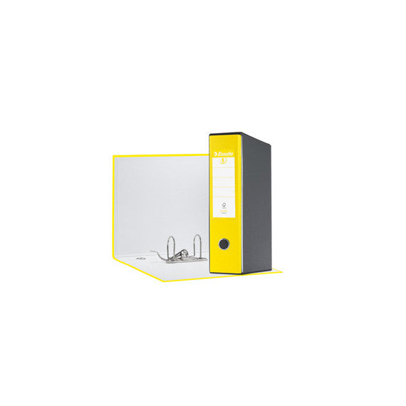Registratore Eurofile G55 - dorso 8 cm - protocollo 23x33 cm - giallo vivida - Esselte