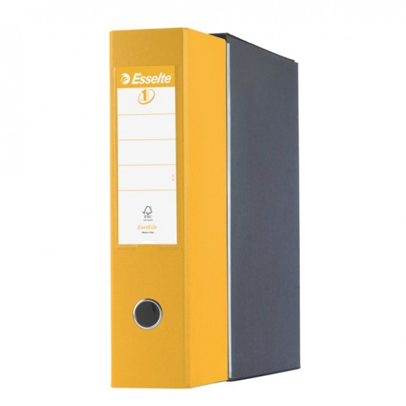 Registratore Eurofile G55 - dorso 8 cm - protocollo 23x33 cm - giallo - Esselte