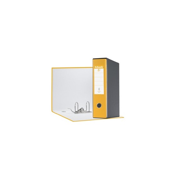 Registratore Eurofile G55 - dorso 8 cm - protocollo 23x33 cm - giallo - Esselte