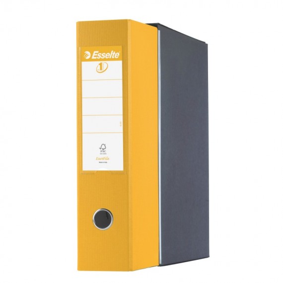 Registratore Eurofile G55 - dorso 8 cm - protocollo 23x33 cm - giallo - Esselte