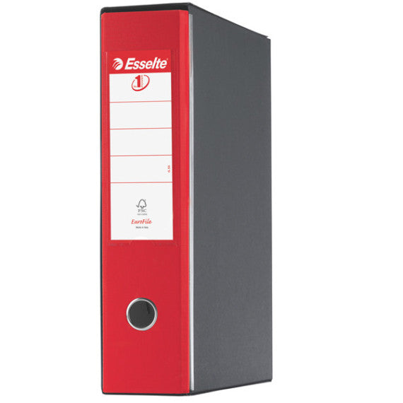 Registratore Eurofile G55 - dorso 8 cm - protocollo 23x33 cm - rosso - Esselte