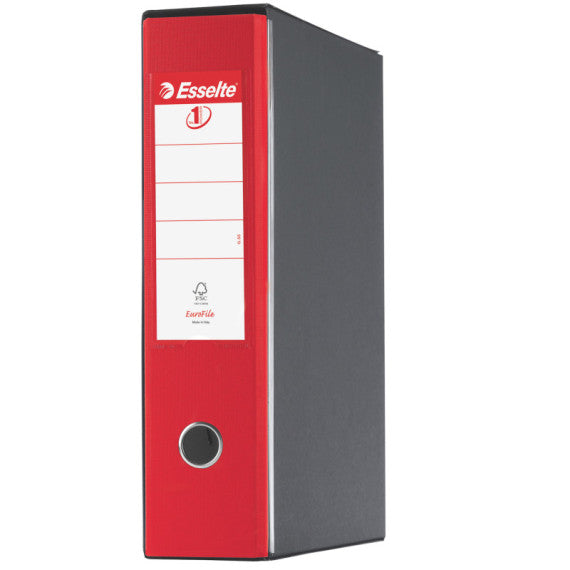 Registratore Eurofile G55 - dorso 8 cm - protocollo 23x33 cm - rosso - Esselte