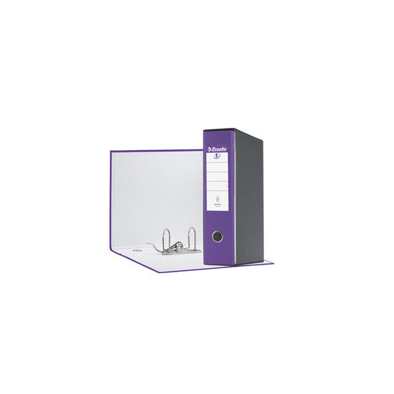 Registratore Eurofile G55 - dorso 8 cm - protocollo 23x33 cm - viola - Esselte
