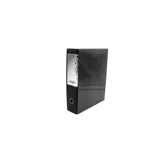 Registratore Kingbox - dorso 8 cm - protocollo 23x33 cm - nero - Starline