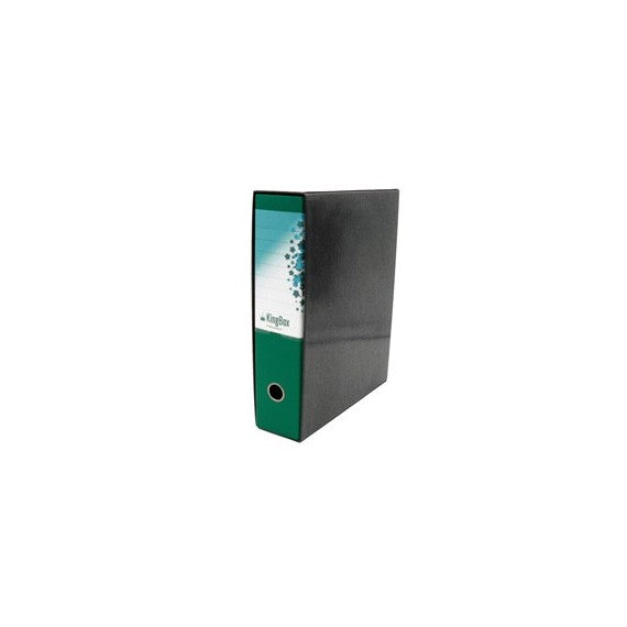 Registratore Kingbox - dorso 8 cm - protocollo 23x33 cm - verde - Starline