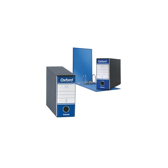 Registratore Oxford G81 - dorso 8 cm - memorandum 23x18 cm - blu - Esselte