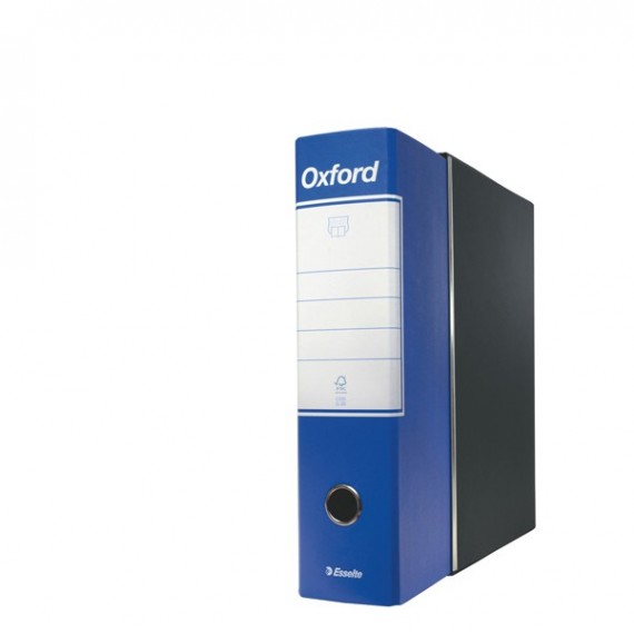 Registratore Oxford G85 - dorso 8 cm - protocollo 23x33 cm - blu - Esselte