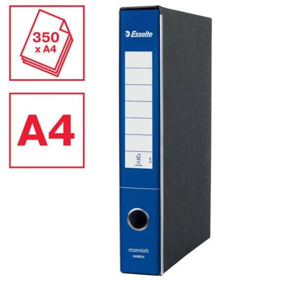 Registratore protocollo Esselte Essentials G74 23x33 cm dorso 5 cm blu - 390774050