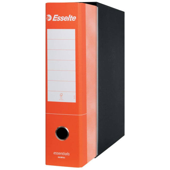 Registratore protocollo Esselte Essentials G75 23x33 cm dorso 8 cm arancione - 390775200