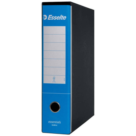 Registratore protocollo Esselte Essentials G75 23x33 cm dorso 8 cm azzurro - 390775800