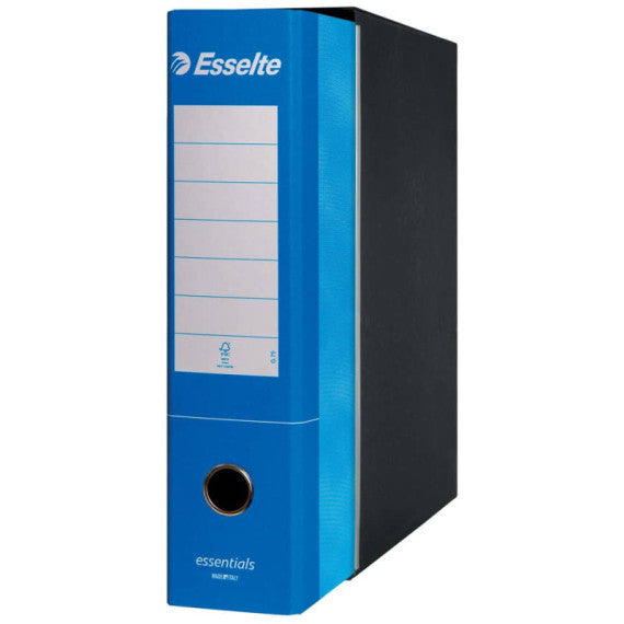Registratore protocollo Esselte Essentials G75 23x33 cm dorso 8 cm azzurro - 390775800