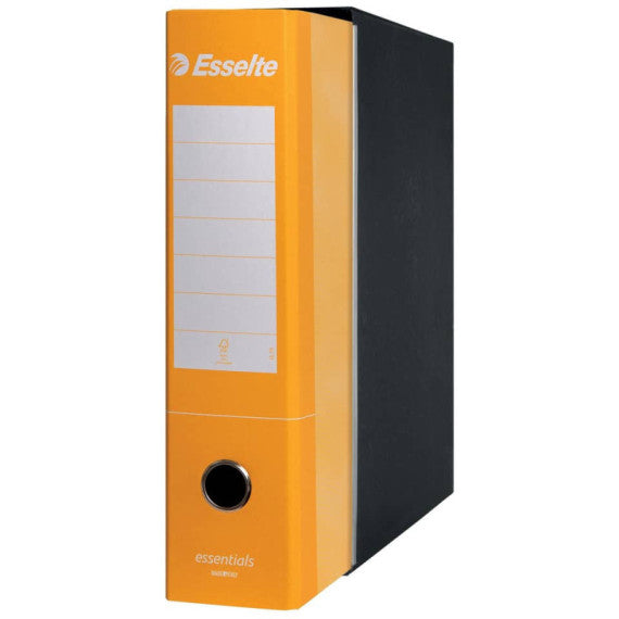 Registratore protocollo Esselte Essentials G75 23x33 cm dorso 8 cm giallo - 390775090