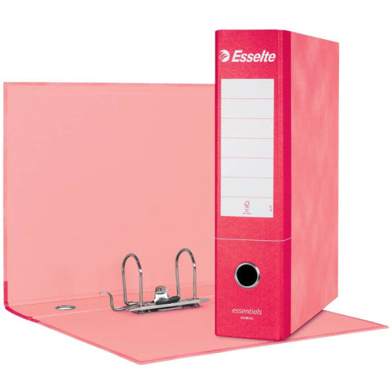 Registratore protocollo Esselte Essentials G75 23x33 cm dorso 8 cm rosso - 390775160