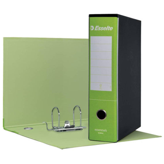 Registratore protocollo Esselte Essentials G75 23x33 cm dorso 8 cm verde chiaro - 390775600