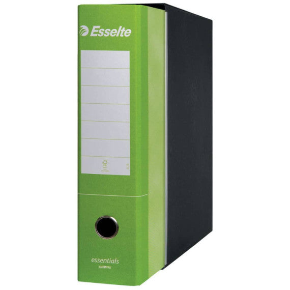 Registratore protocollo Esselte Essentials G75 23x33 cm dorso 8 cm verde chiaro - 390775600