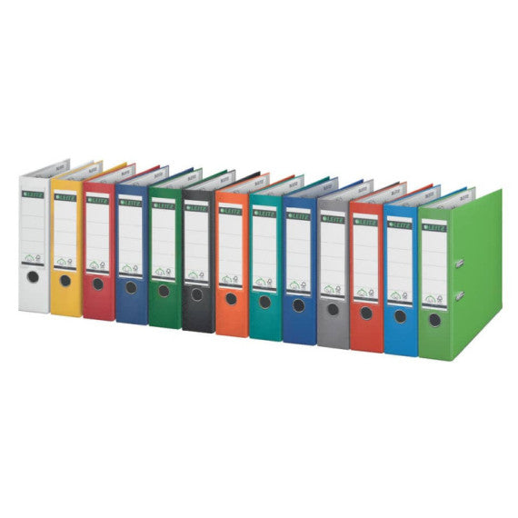 Registratore senza custodia Leitz 180° commerciale dorso 8 cm cartone rivestito in polipropilene nero - 10105095
