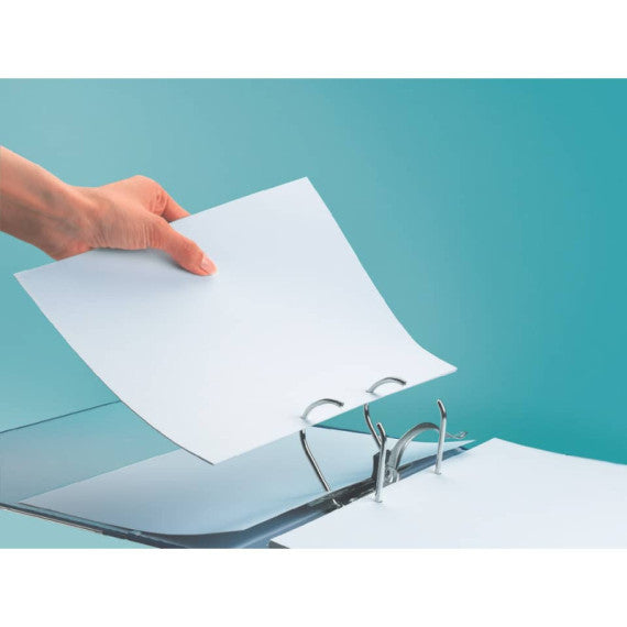 Registratore senza custodia Leitz 180° commerciale dorso 8 cm cartone rivestito in polipropilene nero - 10105095