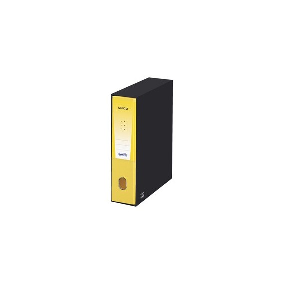 Registratore Unico - dorso 8 cm - protocollo 23x33 cm - giallo - Favorit