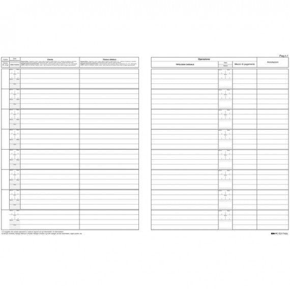 Registro antiriciclaggio per professionisti - 31 x 24cm - 46 fogli - Edipro