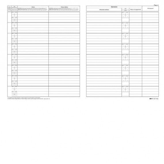 Registro antiriciclaggio per professionisti - 31 x 24cm - 46 fogli - Edipro