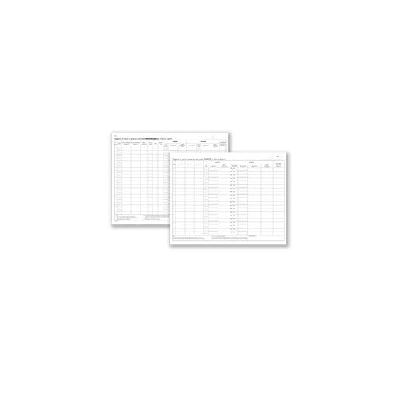 Registro carico/scarico ovini/caprini - 46 pagine numerate - 24,5 x 31 cm - DU138412000 - Data ufficio
