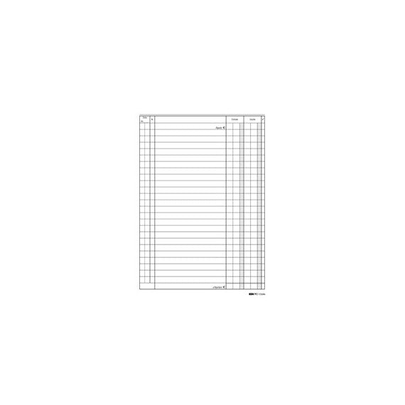 Registro cassa entrate/uscite - 24 x 17cm - 100 fogli - Edipro