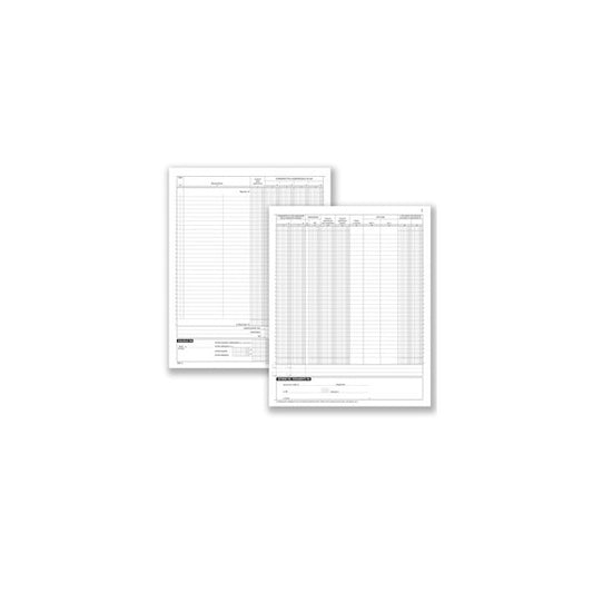 Registro Corrispettivi - 16 pagine numerate - 31 x 24,5 cm - DU1386N0000 - Data Ufficio