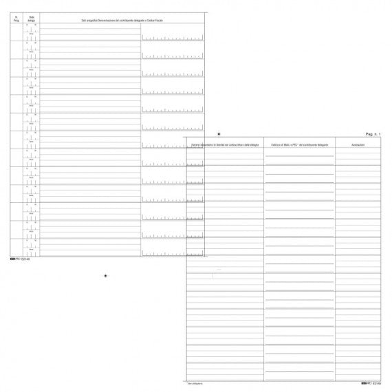 Registro cronologico - 31x24,5 - 14 pagine - Edipro