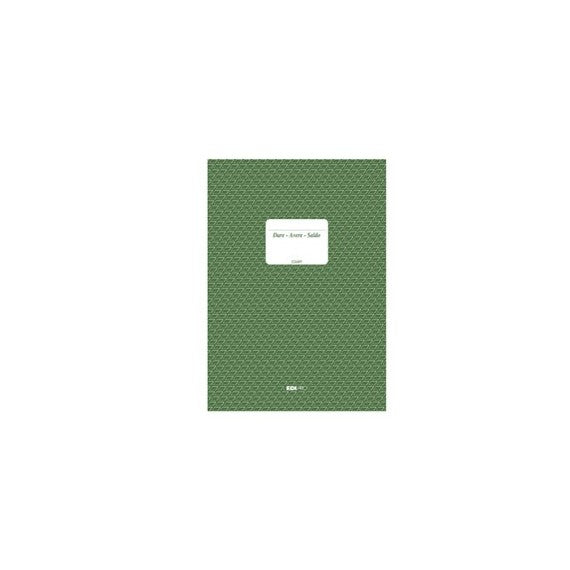 Registro dare/avere/saldo - 24 x 17cm - 100 fogli - Edipro