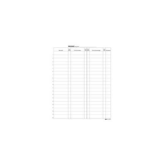 Registro firme presenze al lavoro - 31 x 24cm - 100 fogli - Edipro