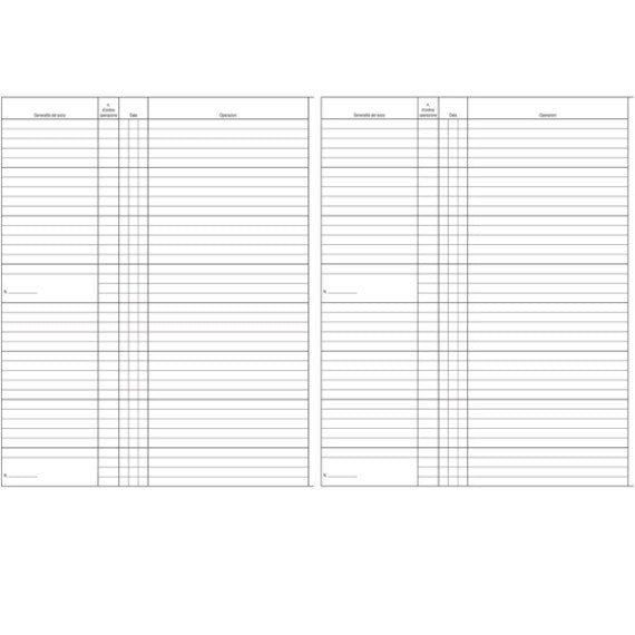 Registro libro soci SPA/SRL - 31 x 24,5 - 47pg - numerate - Edipro
