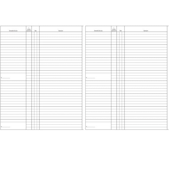 Registro libro soci SPA/SRL - 31 x 24,5 - 47pg - numerate - Edipro
