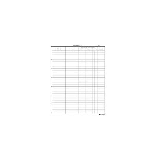 Registro persone alloggiate - 31 x 24,5cm - 46pg - Edipro