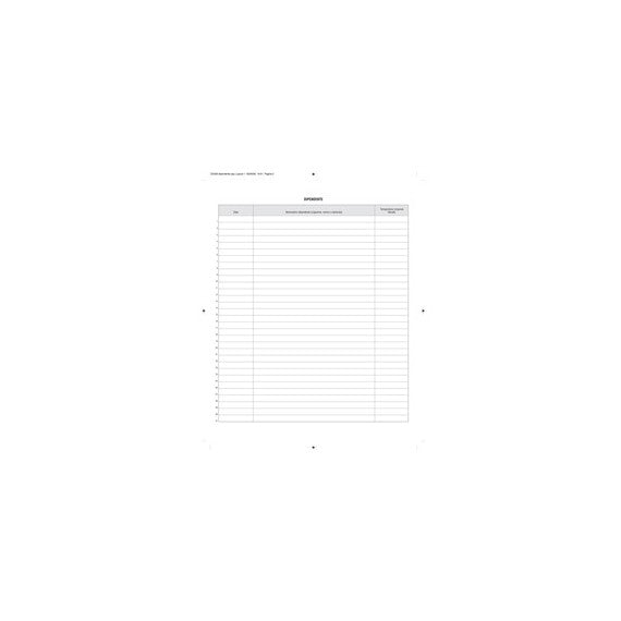 Registro rilevazione temperatura corporea - 32 pag - 31x24,5 cm - Edipro
