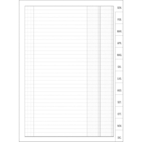 Registro scadenzario O.C.L. 21x29,7 cm 24 fogli - 3003