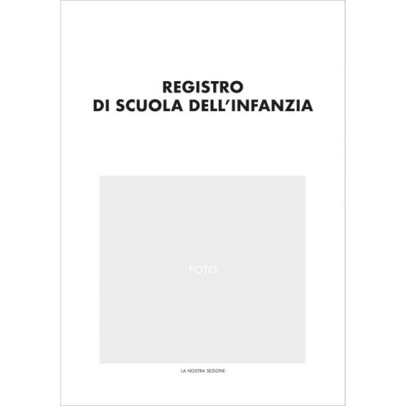 Registro scuola dell'infanzia 40 pagine per 30 alunni O.C.L. verde - 1201