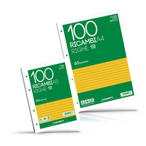 Ricambi Blasetti A4 - 50 fogli - rigatura B 1184