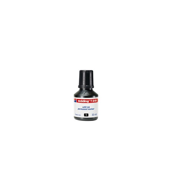 Ricarica Inchiostro per Marcatore Permanente - contenuto 30ml - nero - Edding