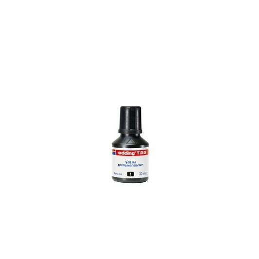 Ricarica Inchiostro per Marcatore Permanente - contenuto 30ml - nero - Edding