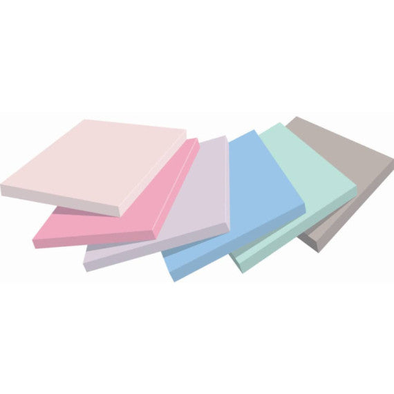 Ricariche di foglietti Post-it® Super Sticky Z-Notes Soulful - conf. 6 blocchetti 90 ff 76x76 mm R330-6SS-SOUL