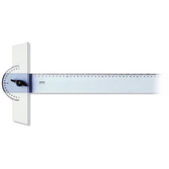 Riga a ''t'' 50 cm Arda Uni in plastica con testa graduata 32150