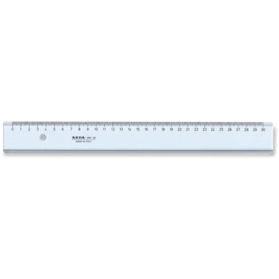 Riga ARDA Uni polistirolo termoresistente fumé ottico trasparente 30cm - 28930SS