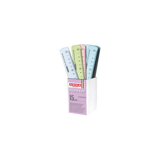Righelli Frost Color - 15cm - colori assortiti - Arda - barattolo 24 pezzi