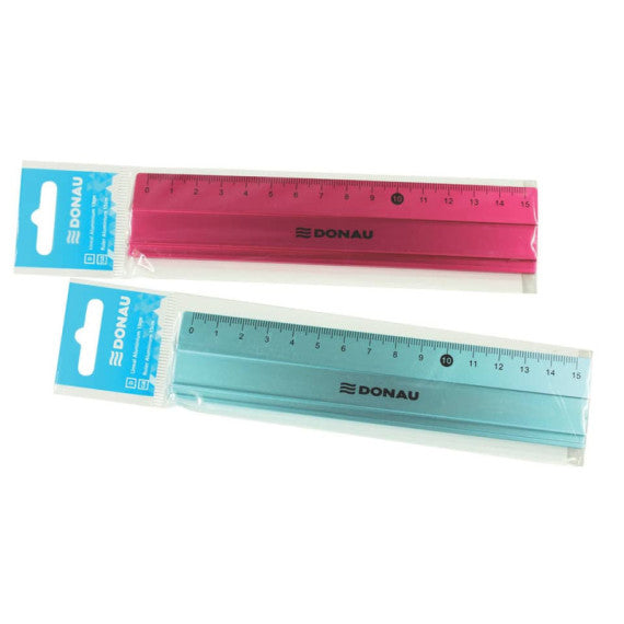 Righello Donau in alluminio 15 cm  assortiti - 5420100-99